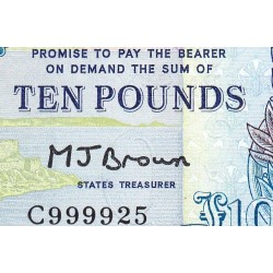 Guernesey - Pick 50b - 10 pounds - Série C - 1985 - Etat : NEUF