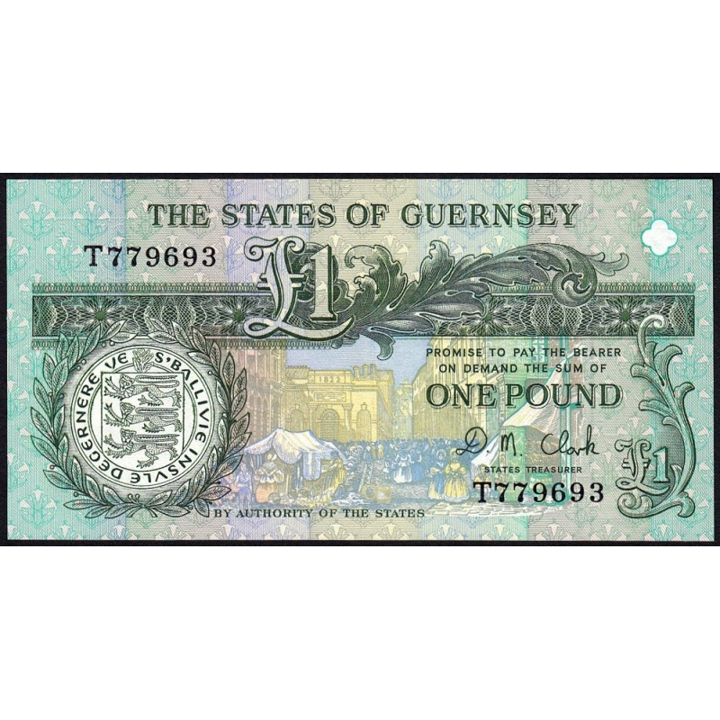 Guernesey - Pick 52c - 1 pound - Série T - 2004 - Etat : NEUF