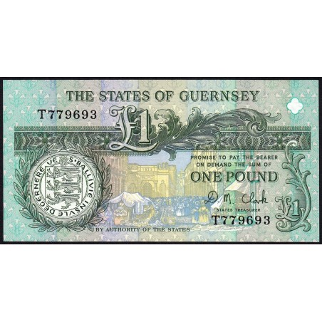 Guernesey - Pick 52c - 1 pound - Série T - 2004 - Etat : NEUF