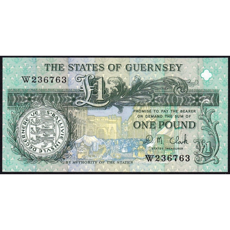 Guernesey - Pick 52c - 1 pound - Série W - 2004 - Etat : NEUF