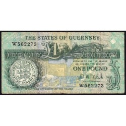 Guernesey - Pick 52c - 1 pound - Série W - 2004 - Etat : TB-