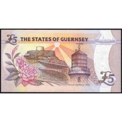 Guernesey - Pick 56b - 5 pounds - Série C - 2003 - Petit numéro - Etat : NEUF