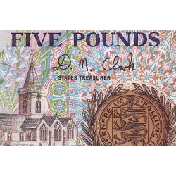 Guernesey - Pick 56b - 5 pounds - Série C - 2003 - Petit numéro - Etat : NEUF