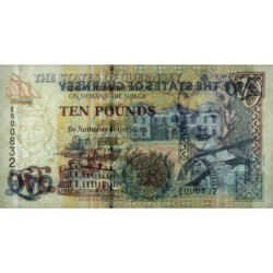 Guernesey - Pick 57c - 10 pounds - Série E - 2004 - Petit numéro - Etat : NEUF