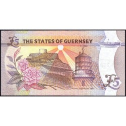 Guernesey - Pick 60 - 5 pounds - Série M - 2000 - Commémoratif - Etat : NEUF
