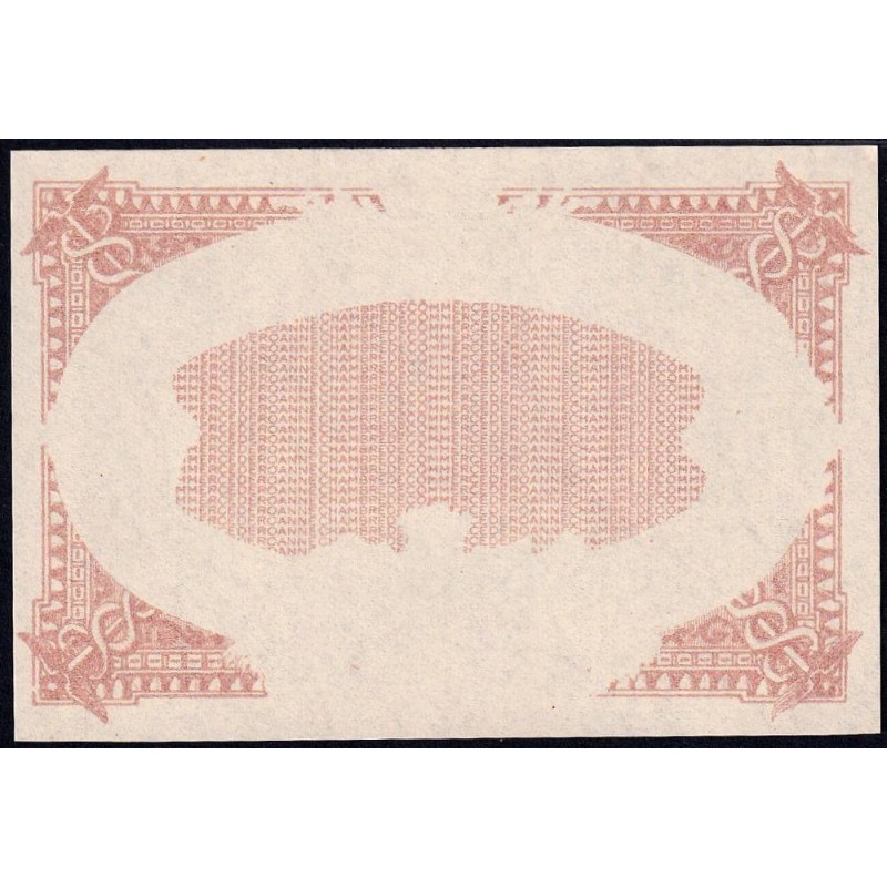 Roanne - Pirot non répertorié - 50 centimes - Epreuve 1 de l'avers - Etat : NEUF