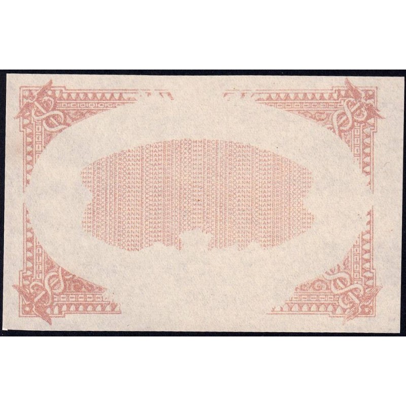 Roanne - Pirot non répertorié - 50 centimes - Epreuve 1 de l'avers - Etat : NEUF