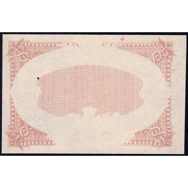 Roanne - Pirot non répertorié - 50 centimes - Epreuve 1 de l'avers - Etat : NEUF