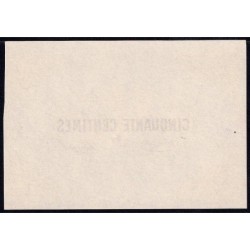 Roanne - Pirot non répertorié - 50 centimes - Epreuve 2 de l'avers - Etat : NEUF