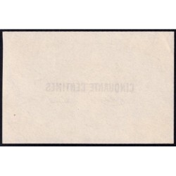 Roanne - Pirot non répertorié - 50 centimes - Epreuve 2 de l'avers - Etat : NEUF