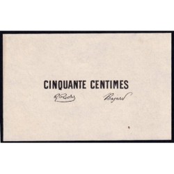 Roanne - Pirot non répertorié - 50 centimes - Epreuve 2 de l'avers - Etat : SPL