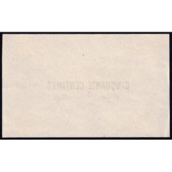 Roanne - Pirot non répertorié - 50 centimes - Epreuve 2 de l'avers - Etat : SPL