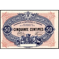 Roanne - Pirot non répertorié - 50 centimes - Epreuve 3 de l'avers - Etat : NEUF