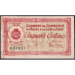 Blois (Loir-et-Cher) - Pirot 28-5 - 50 centimes - 03/10/1916 - Etat : TTB-