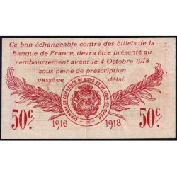 Blois (Loir-et-Cher) - Pirot 28-5 - 50 centimes - 03/10/1916 - Etat : TTB-