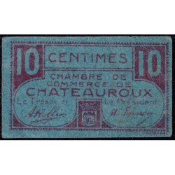 Chateauroux - Pirot 46-32 - 10 centimes - Série A - Sans date - Etat : TTB+