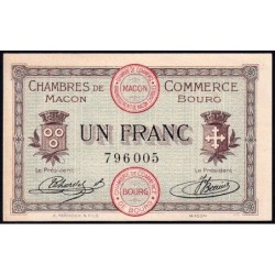 Macon et Bourg - Pirot 78-3 - 1 franc - Sans série - 01/09/1915 - Etat : SPL-