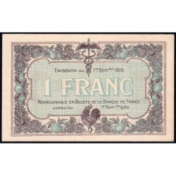 Macon et Bourg - Pirot 78-3 - 1 franc - Sans série - 01/09/1915 - Etat : SPL-