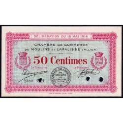 Moulins et Lapalisse - Pirot 86-2b - 50 cent. - Série 1.1 - 12/05/1916 - Spécimen - Etat : NEUF