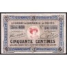 Troyes - Pirot 124-13 - 50 centimes - Série 460 - 7e émission - Sans date - Etat : SUP