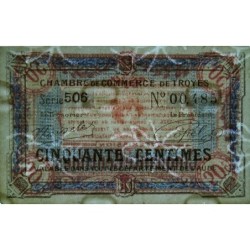 Troyes - Pirot 124-13 - 50 centimes - Série 506 - 7e émission - Sans date - Etat : TTB