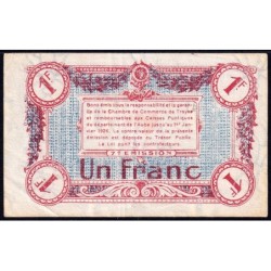Troyes - Pirot 124-14 - 1 franc - Série 541 - 7e émission - Sans date - Etat : TB+