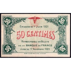 Saint-Dizier - Pirot 113-21 - 50 centimes - Série C - 07/06/1921 - Etat : SUP
