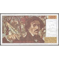 F 69-06 - 1982 - 100 francs - Delacroix modifié - Série M.57 - Etat : TB+