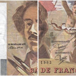 F 69-06 - 1982 - 100 francs - Delacroix modifié - Série A.58 - Etat : TB+