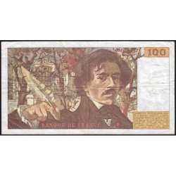 F 69-06 - 1982 - 100 francs - Delacroix modifié - Série R.59 - Etat : TB