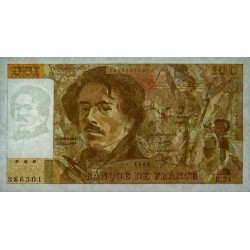 F 69-05 - 1981 - 100 francs - Delacroix modifié - Série E.54 - Etat : SUP