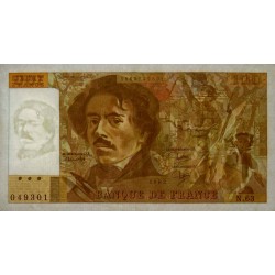 F 69-06 - 1982 - 100 francs - Delacroix modifié - Série N.63 - Etat : TTB