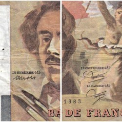 F 69-07 - 1983 - 100 francs - Delacroix modifié - Série K.66 - Etat : TB