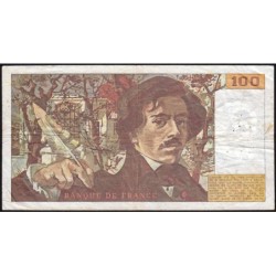 F 69-07 - 1983 - 100 francs - Delacroix modifié - Série V.66 - Etat : TB