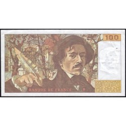 F 69-07 - 1983 - 100 francs - Delacroix modifié - Série A.67 - Etat : TTB