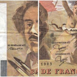 F 69-07 - 1983 - 100 francs - Delacroix modifié - Série C.67 - Etat : TB+