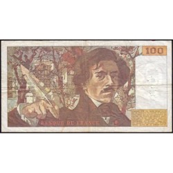 F 69-07 - 1983 - 100 francs - Delacroix modifié - Série T.68 - Etat : TB-