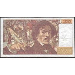 F 69-07 - 1983 - 100 francs - Delacroix modifié - Série J.69 - Etat : TB