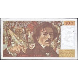F 69-08a - 1984 - 100 francs - Delacroix modifié - Série G.70 - Etat : TTB