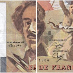 F 69-08a - 1984 - 100 francs - Delacroix modifié - Série G.70 - Etat : TTB