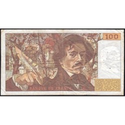 F 69-08a - 1984 - 100 francs - Delacroix modifié - Série Z.76 - Etat : TB-