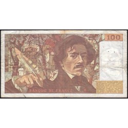F 69-08a - 1984 - 100 francs - Delacroix modifié - Série E.78 - Etat : TB
