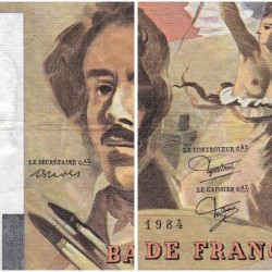 F 69-08a - 1984 - 100 francs - Delacroix modifié - Série H.78 - Etat : TB+