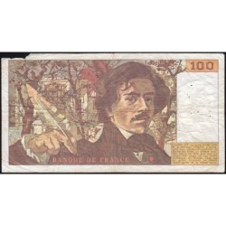 F 69-08a - 1984 - 100 francs - Delacroix modifié - Série C.79 - Etat : B+