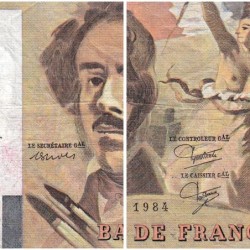 F 69-08a - 1984 - 100 francs - Delacroix modifié - Série C.83 - Etat : TB