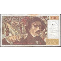 F 69-08a - 1984 - 100 francs - Delacroix modifié - Série Q.85 - Etat : TB-