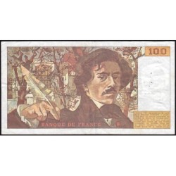 F 69-08a - 1984 - 100 francs - Delacroix modifié - Série N.87 - Etat : TB+