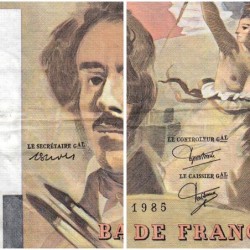 F 69-09 - 1985 - 100 francs - Delacroix modifié - Série Z.91 - Etat : TB+