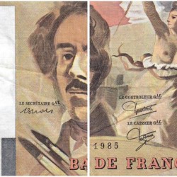 F 69-09 - 1985 - 100 francs - Delacroix modifié - Série B.95 - Etat : TB+