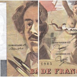 F 69-09 - 1985 - 100 francs - Delacroix modifié - Série P.95 - Etat : TTB
